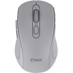 C-Tech WLM-12 Dual mode, bezdrôtová myš, BT5.0 + 2,4GHz, sivá