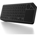 C-Tech WLTK-02 Dual mode, bezdrôtová klávesnica s touchpadom, BT5.0 + 2,4GHz, čierna