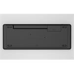 C-Tech WLTK-03 Dual mode, bezdrôtová klávesnica s touchpadom, BT5.0 + 2,4GHz, čierna