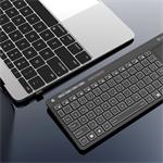 C-Tech WLTK-03 Dual mode, bezdrôtová klávesnica s touchpadom, BT5.0 + 2,4GHz, čierna