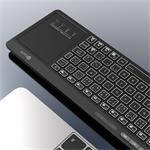 C-Tech WLTK-03 Dual mode, bezdrôtová klávesnica s touchpadom, BT5.0 + 2,4GHz, čierna