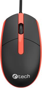C-Tech WM-10, myš, USB, čierno-červená