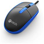 C-Tech WM-10, myš, USB, čierno-modrá