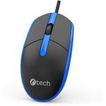C-Tech WM-10, myš, USB, čierno-modrá