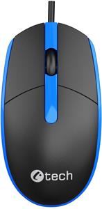 C-Tech WM-10, myš, USB, čierno-modrá