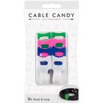 Cable Candy Hook Loop káblový organizér, 8ks, rôzne farby