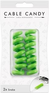 Cable Candy Snake káblový organizér, 2 ks, zelený