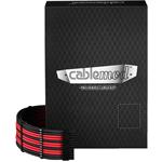 CableMod C-Series Pro ModMesh 12VHPWR káblová súprava pre Corsair RM, RMi, RMx (Black Label), čierna/červená