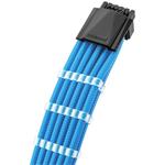 CableMod C-Series Pro ModMesh 12VHPWR káblová súprava pre Corsair RM, RMi, RMx (Black Label), svetlo modrá