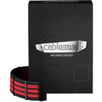 CableMod RT-Series Pro ModMesh 12VHPWR káblová súprava pre ASUS/Seasonic, čierna/červená