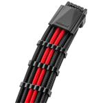 CableMod RT-Series Pro ModMesh 12VHPWR na 3x PCI-e pre ASUS/Seasonic – 60 cm, čierno/červený