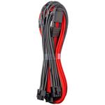 CableMod RT-Series Pro ModMesh 12VHPWR na 3x PCI-e pre ASUS/Seasonic – 60 cm, sivo/červený