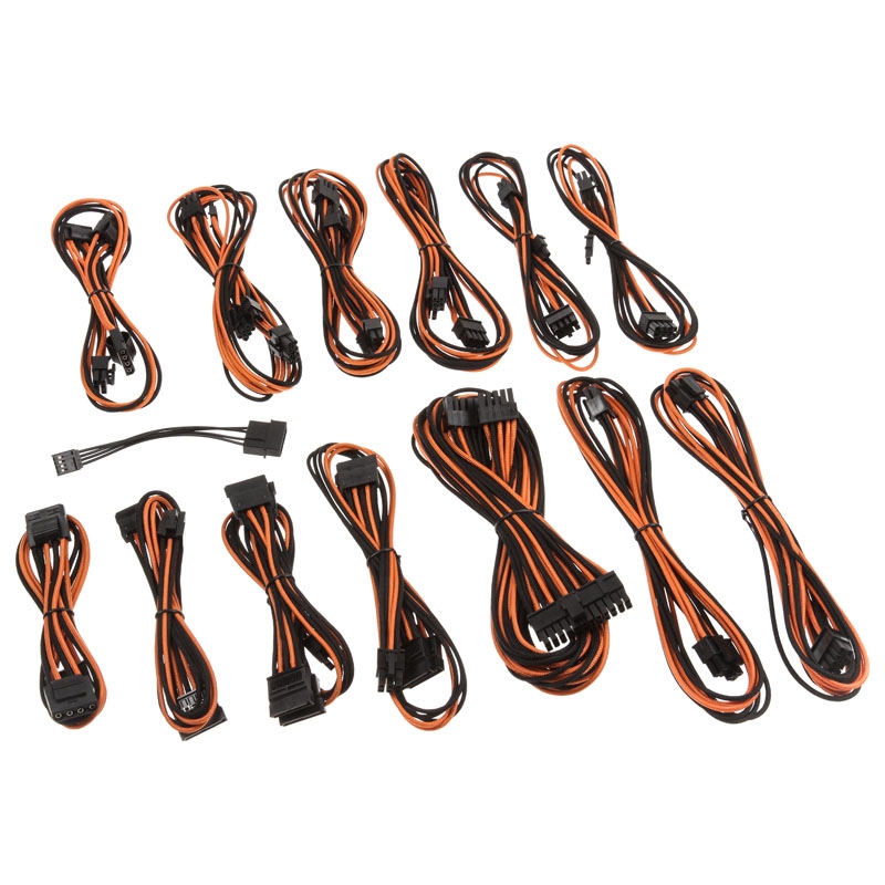 CableMod SE-Series KM3 & XP2 Cable Kit - black / orange