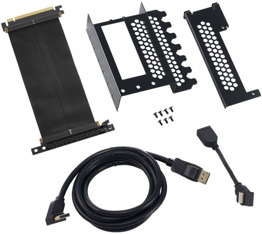 CableMod vertikale Grafikkartenhalterung mit PCIe x16 Riser Kabe