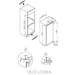 Candy CIO225EE/N, vstavaná chladnička s mrazničkou