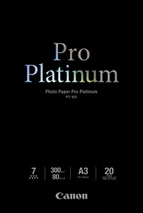 Canon A3 Pro Platinum, 300g/m2, lesklý, 20ks