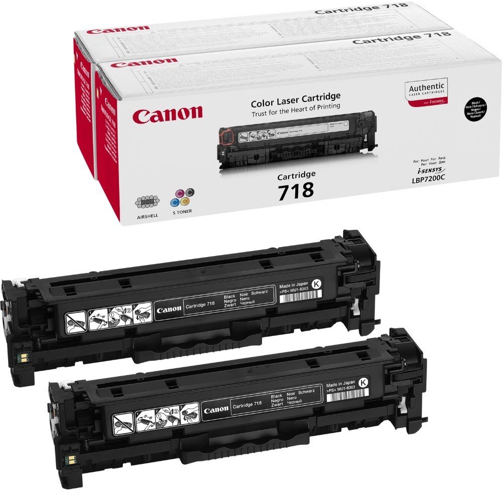 Canon CRG-718, čierny, 2x3400strán