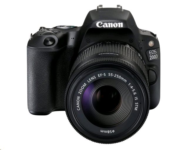 Canon EOS 200D Black + EF-S 18-55