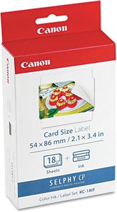 Canon KC-18IF náplň + papier 54 x 86mm, 18ks, pre SELPHY tlačiareň