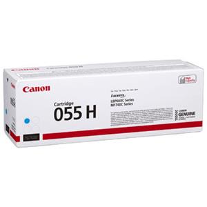 Canon originál toner 055CH, cyan, 5900str., 3019C002, high capacity, Canon MF742Cdw, MF744Cdw, MF746Cx, LBP663Cdw, LBP664Cx