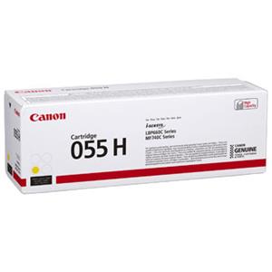 Canon originál toner 055YH, yellow, 5900str., 3017C002, high capacity, Canon MF742Cdw, MF744Cdw, MF746Cx, LBP663Cdw, LBP664Cx