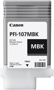 Canon PFI-107MBK, čierna, 130ml