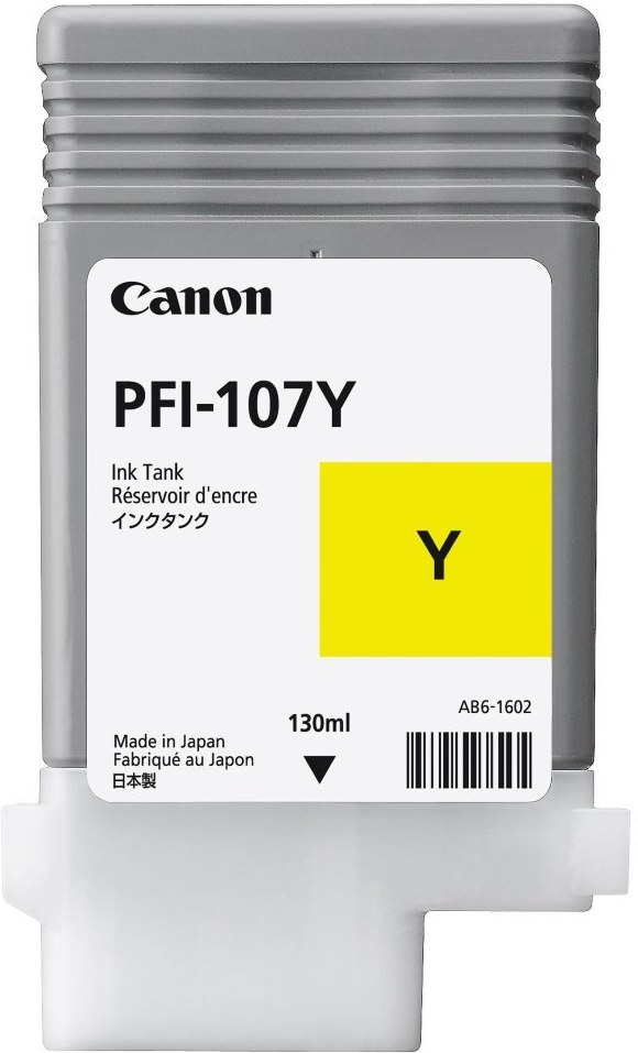 Canon PFI-107Y, žltý, 130ml