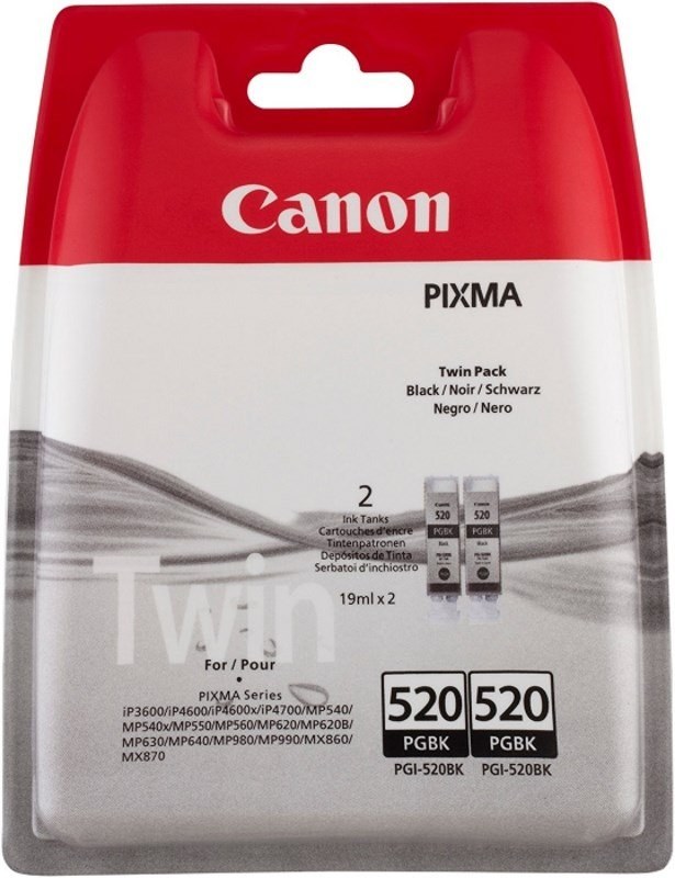 Canon PGI-520BK, čierny, 2x 19ml