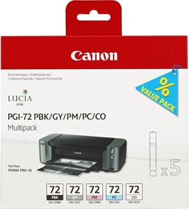Canon PGI-72, PBK/GY/PM/PC/CO, multi pack