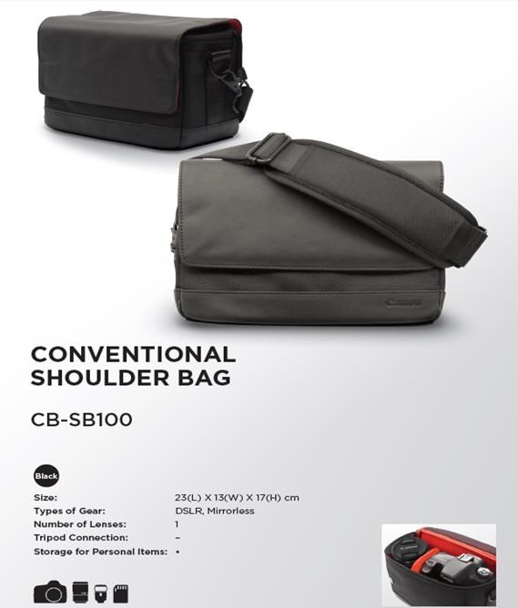 Canon SB100 textile bag shoulder - černý