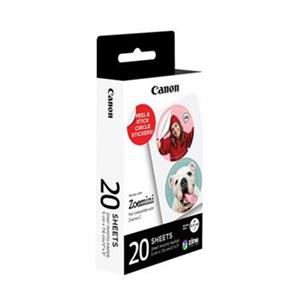 Canon ZP-2030, kruhové nálepky pre Zoemini