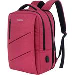 Canyon BPE-5, batoh pre 15,6" notebook, 22 l, vodeodolný, 7 vreciek, USB-A nabíjací port, červený