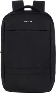 Canyon BPL-5, batoh pre 15,6" notebook, 22 l, vodeodolný, 10 vreciek, čierny