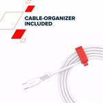 Canyon CC100SC20, 2 m kábel, USB-C / USB-C, biely