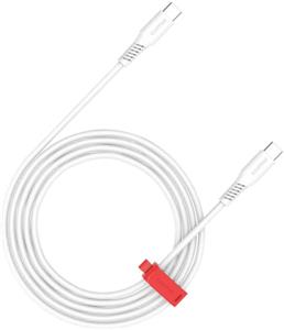 Canyon CC100SC20, 2 m kábel, USB-C / USB-C, biely