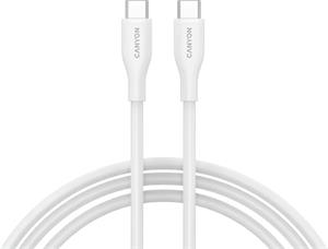 Canyon CC60SC10, USB-C / USB-C, PD 60 W, biely