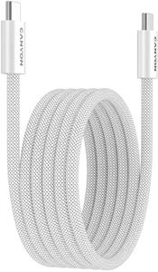 Canyon CCMG60AB15, USB-C / USB-C, PD 60 W, opletený, biely