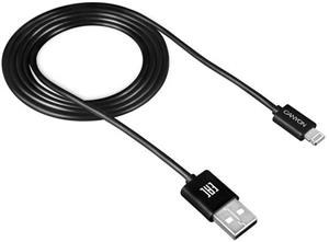 Canyon CFI-1, kábel Lightning/USB M/M, 1.0m, čierny