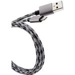 Canyon CFI-3, 1m kábel Lightning/USB, sivý
