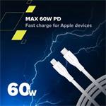 Canyon CLNM60SC10, 1 m kábel, USB-C / Lighting, ružový