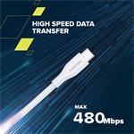 Canyon CLNM60SC10, 1 m kábel, USB-C / Lighting, ružový