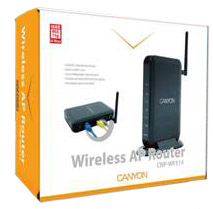 Canyon CN-WF514 AP/ Router +4portovy switch 54Mbps