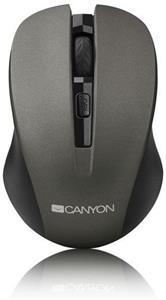 Canyon CNE-CMSW1G, bezdrôtová optická myš, sivo-čierna