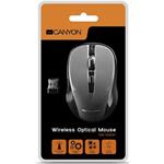 Canyon CNE-CMSW1G, bezdrôtová optická myš, sivo-čierna