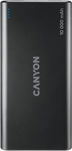 Canyon CNE-CPB1008B, powerbank, 10 000 mAh, čierna