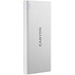 Canyon CNE-CPB1008W Powerbanka, 10 000 mAh, strieborná
