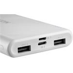 Canyon CNE-CPB1008W Powerbanka, 10 000 mAh, strieborná