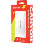 Canyon CNE-CPB1008W Powerbanka, 10 000 mAh, strieborná