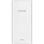 Canyon CNE-CPB2001W, Powerbanka, 20 000 mAh, biela