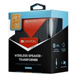 Canyon CNS-CBTSP4BO Bluetooth 4.1 reproduktor, Stereo, 3.5mm miniJack, microUSB, microSD, akum., oranžovo - čierny